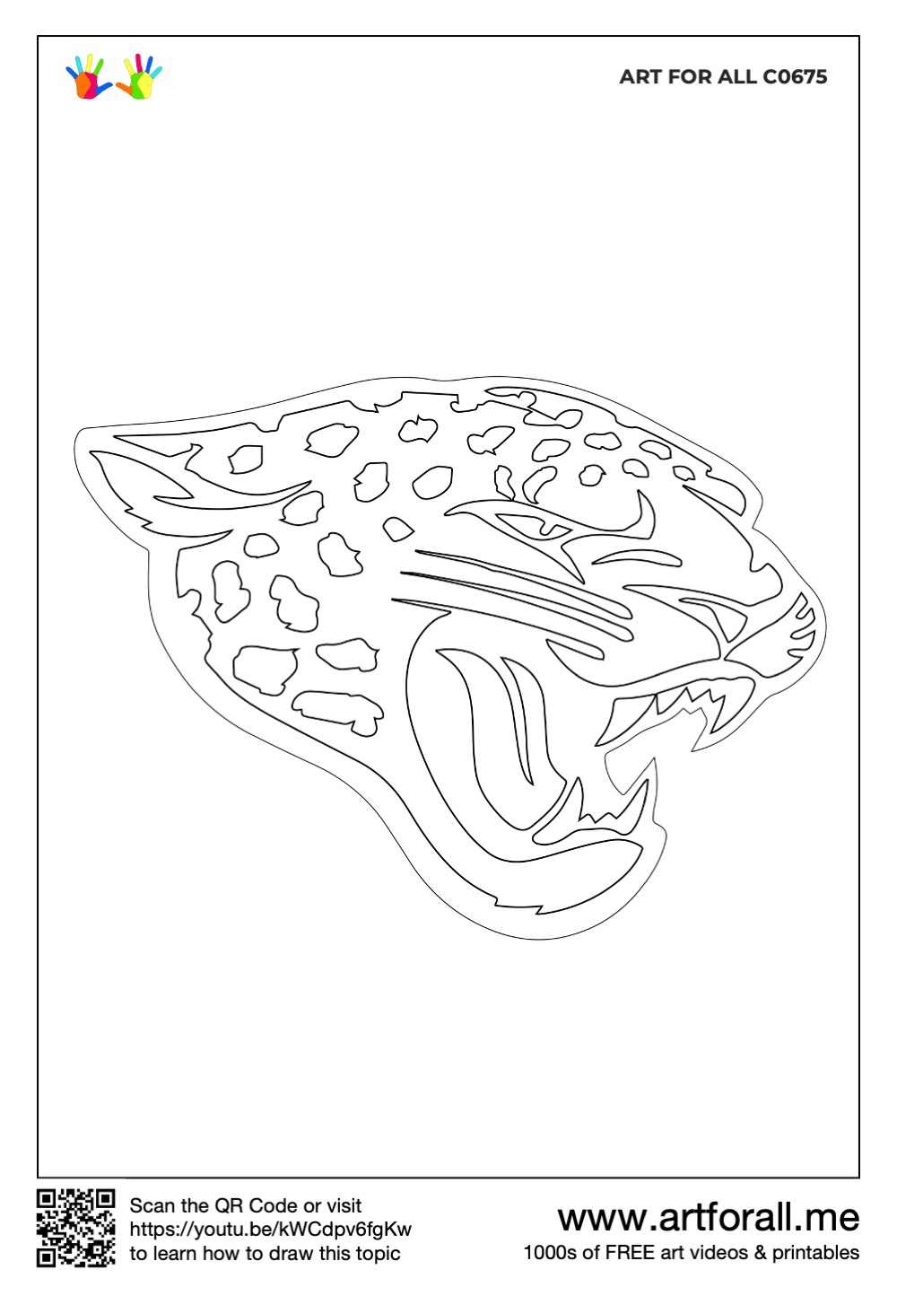 How To Draw The Jacksonville Jaguars Logo NFL Team Series