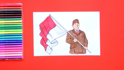 How to draw Indonesia Independence Day