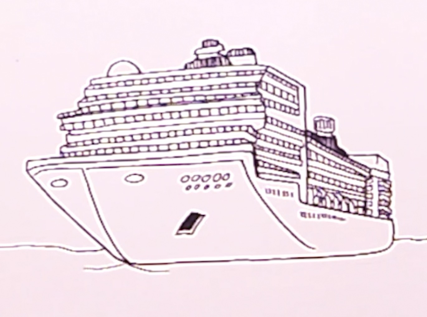 How To Draw A Cruise Ship