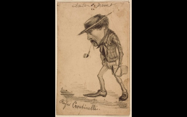 Caricature of Henri Cassinelli (‘Rufus Croutinelli’) (c. 1858)