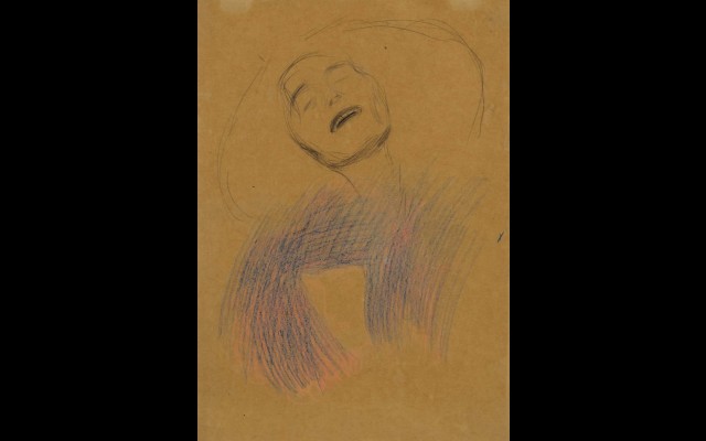 Weiblicher Kopf, Dekorative Lineare Strukturen (Female Head, Decorative Linear Structures) (1901)