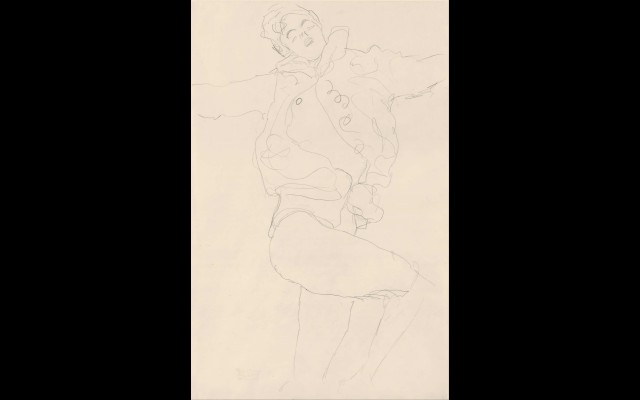 Dancing Woman with Cape (1917-18)