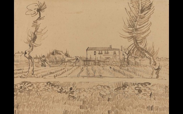 Ploughman in the Fields near Arles (1888)