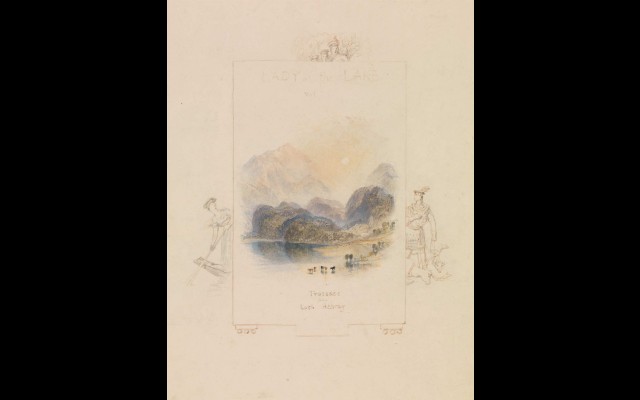 Design for an Illustration for Walter Scott’s ‘Lady of the Lake’, Loch Achray (ca. 1832)