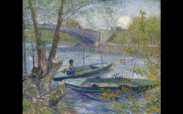 Fishing in Spring, the Pont de Clichy (Asnières) (1887)