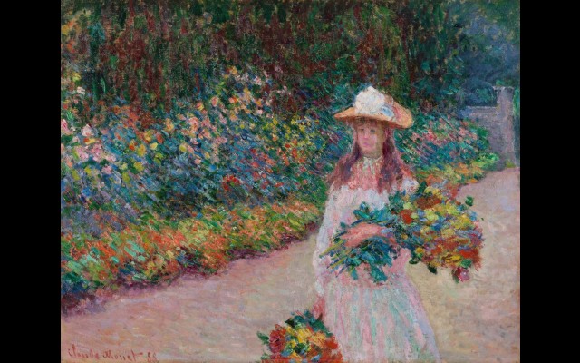Jeune fille dans le jardin de Giverny (1888)