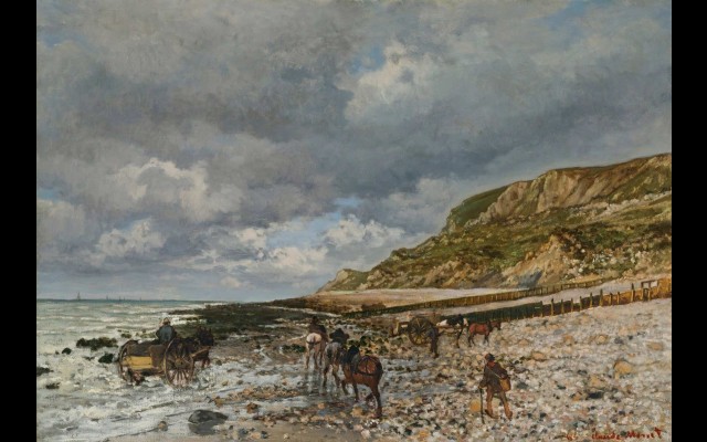 Chevaux À La Pointe De La Hève (1864)