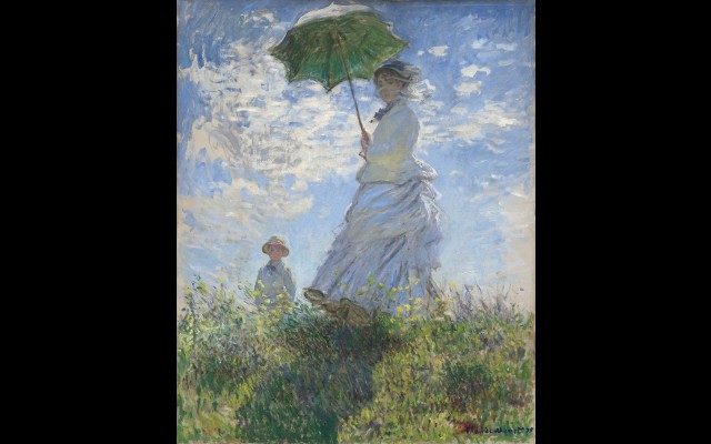 Woman with a Parasol – Madame Monet and Her Son (1875)