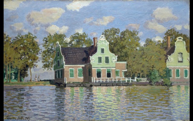 Houses by the Bank of the River Zaan (1871)