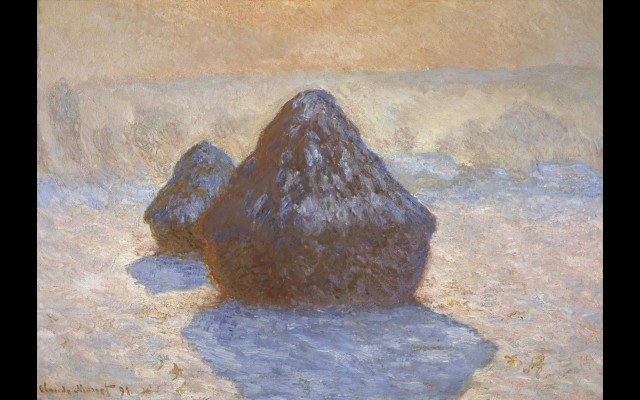 Haystacks- Snow Effect (1891)