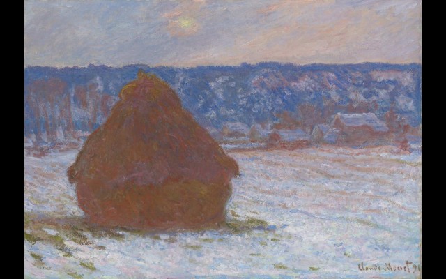 Stack of Wheat (Snow Effect, Overcast Day) (1890-91)