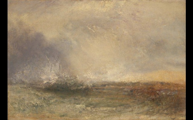 Stormy Sea Breaking on a Shore (1840 -1845)