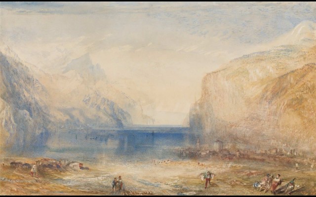 Fluelen- Morning (looking towards the lake)