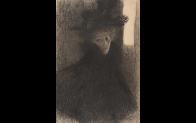 Portrait of a Lady with Cape and Hat (1897-1898)