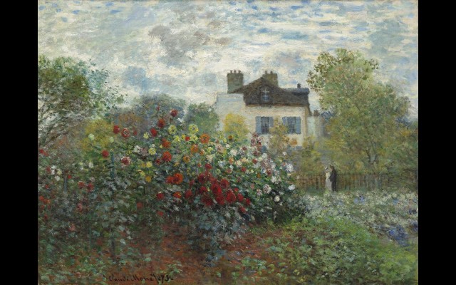 The Artist’s Garden in Argenteuil (A Corner of the Garden with Dahlias) (1873)