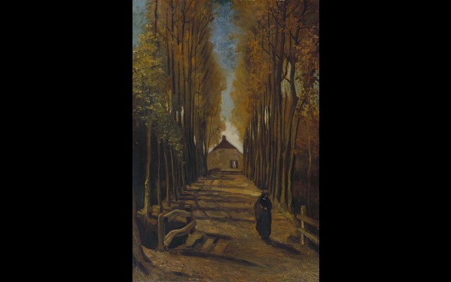 Avenue of Poplars in Autumn (1884)