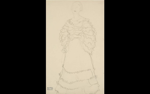 Stehend Etwas Nach Links, Die Hände Ineinandergelegt  (Standing Figure Facing Slightly To The Left, Hands Folded) (1904-05)
