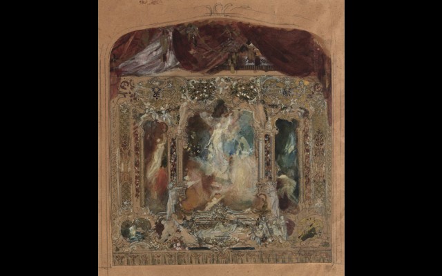 Entwurf für den Theatervorhang in Reichenberg (1873–1893)