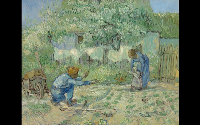 First Steps, after Millet (1890)