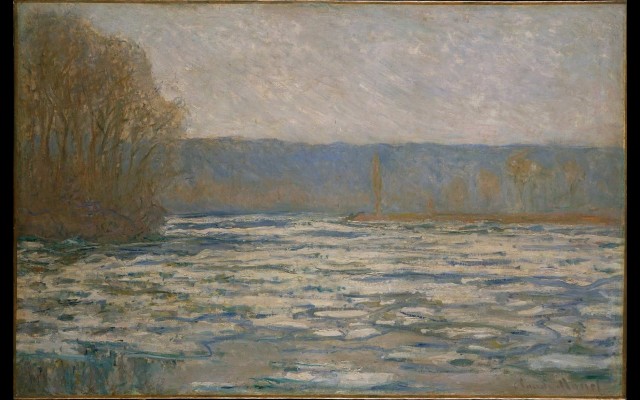 Ice breaking up on the Seine near Bennecourt (1893)