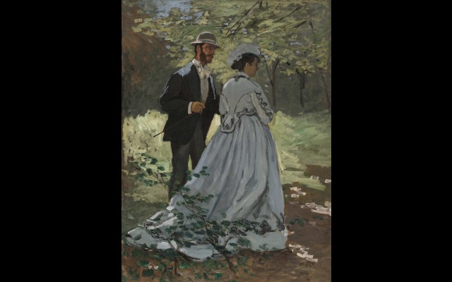 Bazille and Camille (Study for Déjeuner sur l’Herbe ) (1865)