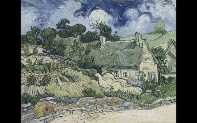 Thatched Cottages at Cordeville (1890)