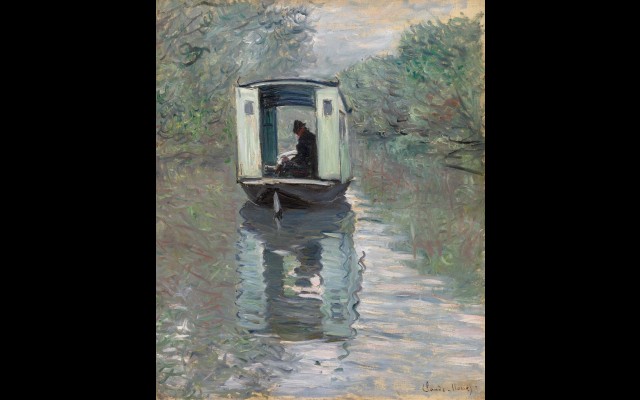 The Studio Boat (Le Bateau-atelier) (1876)