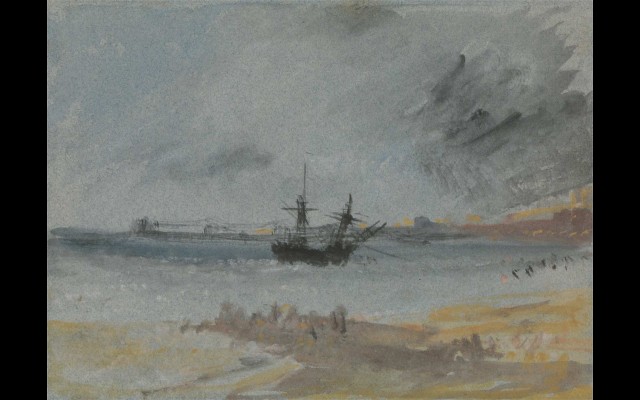 Ship Aground Brighton (1830)