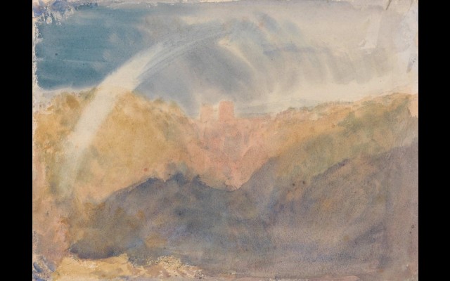 Crichton Castle (Mountainous Landscape with a Rainbow) (ca. 1818)