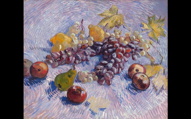 Grapes, Lemons, Pears, and Apples (1887)