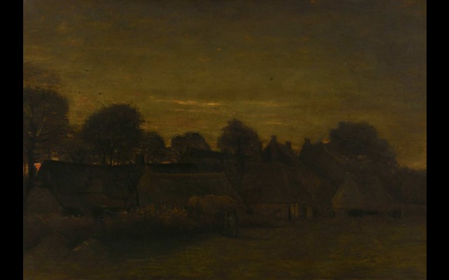 Farming Village at Twilight (1884)