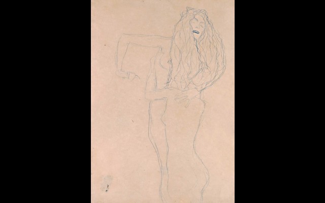 Two Naked Women Embracing (Ver Sacrum) (1903)