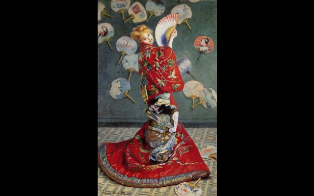 Camille Monet In Japanese Costume (1876)