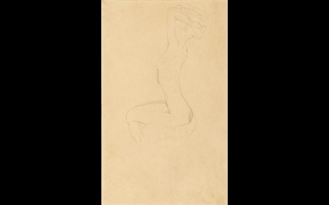 Sitting Girl Nude with Raised Arms (1904)