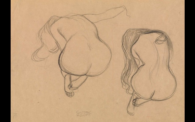Two Studies of a Seated Nude with Long Hair (1901 - 1902)
