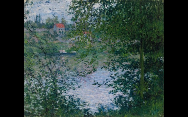 À Travers Les Arbres, Île De La Grande Jatte (1878)