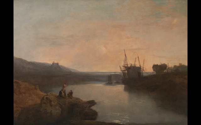 Harlech Castle, from Tygwyn Ferry, Summer’s Evening Twilight (1799)