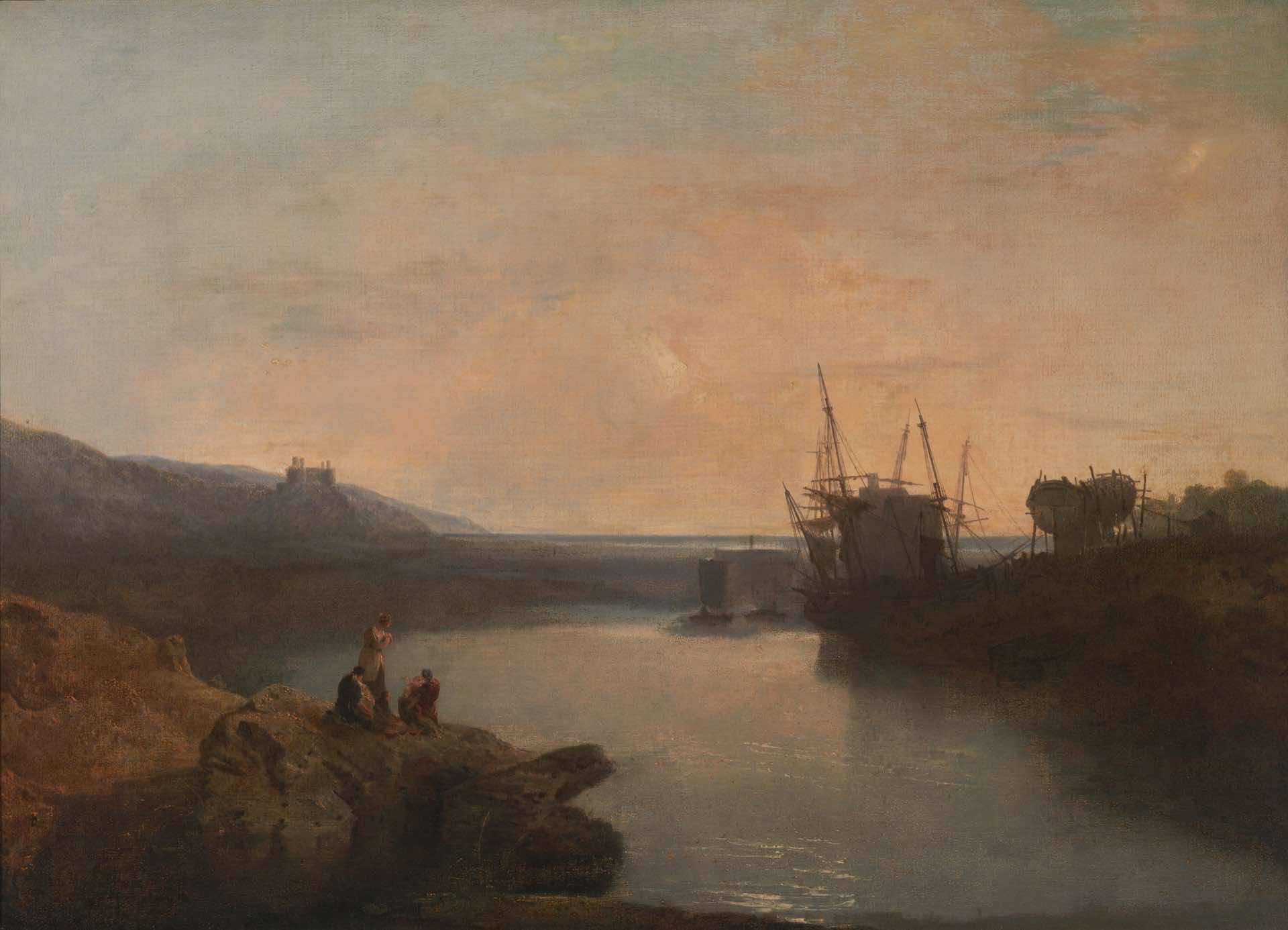 Harlech Castle, from Tygwyn Ferry, Summer’s Evening Twilight (1799)