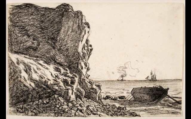 Cliffs and Sea, Sainte-Adresse (c. 1864)