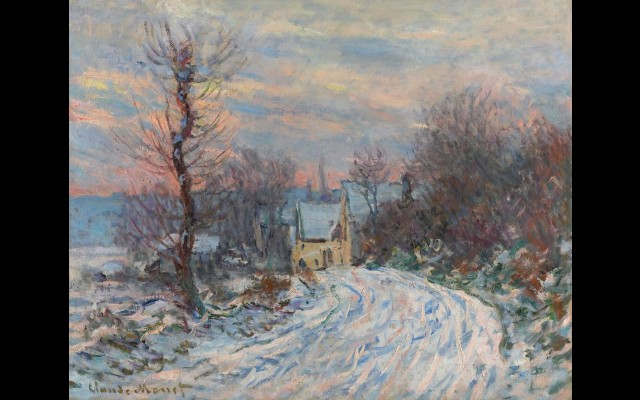 L’entrée De Giverny En Hiver (1885)