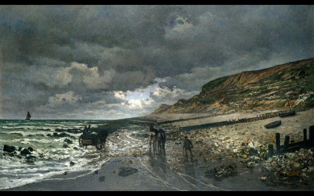 La Pointe de la Hève at Low Tide (1865)