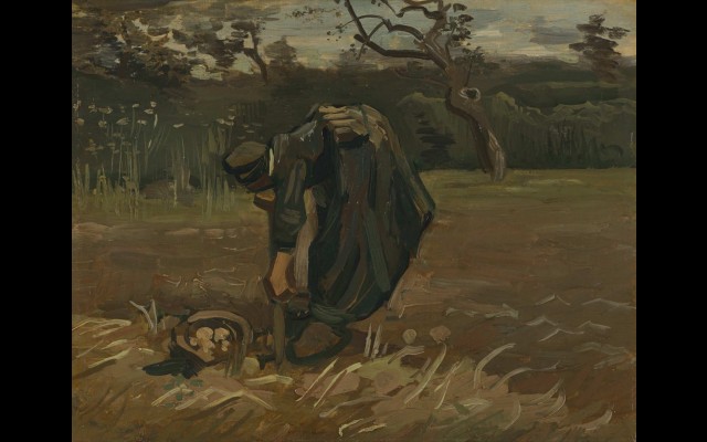 Peasant Woman Digging Potatoes (1885)