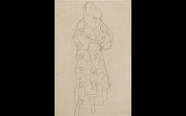 Stehende Figur im Verzierten Kleid (Standing Figure in Ornamented Gown) (1915-16)