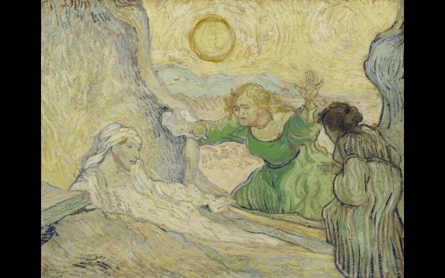 The raising of Lazarus (after Rembrandt)
